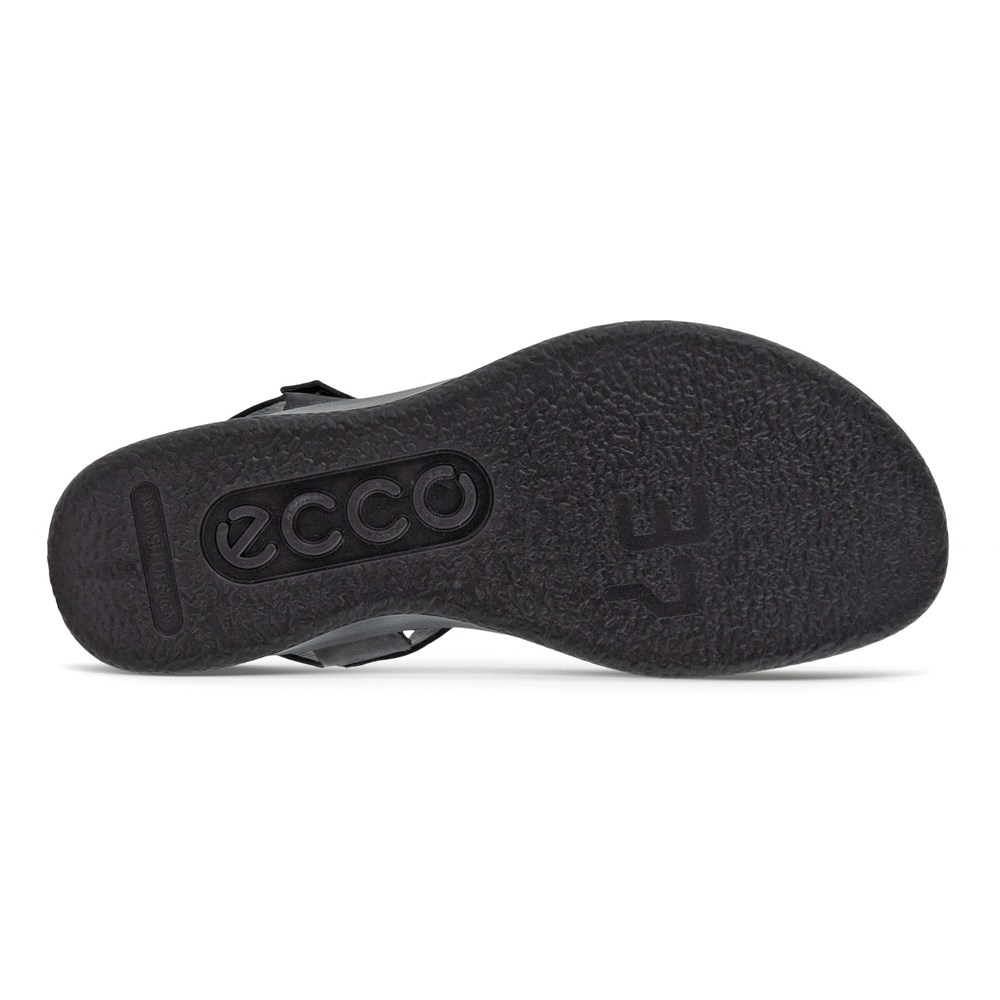 Womens Sandals - ECCO Flowt Lx Wedge - Black - 1237OVERS